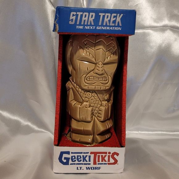 Geeki Tiki BeeLine Star Trek The Next Generation Lt. Worf Ceramic Tiki Mug New - Picture 1 of 7